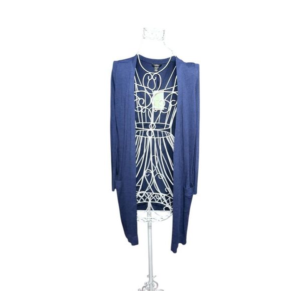 NEW WITH tags Halogen Blue Cashmere Blend Long Cardigan Sweater, Women's blue co - Picture 6 of 13
